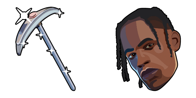 Fortnite Travis Scott Skin & Diamond Jack Pickaxe Cursor