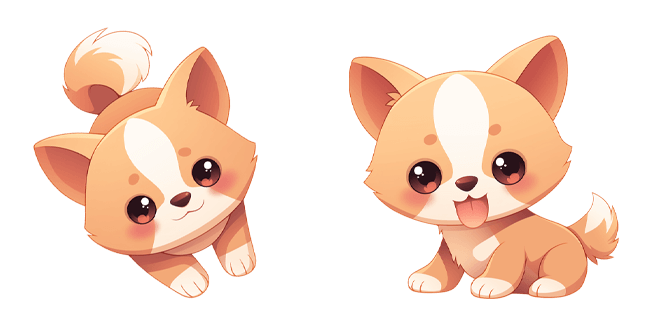 Kawaii Happy Dog Cursor