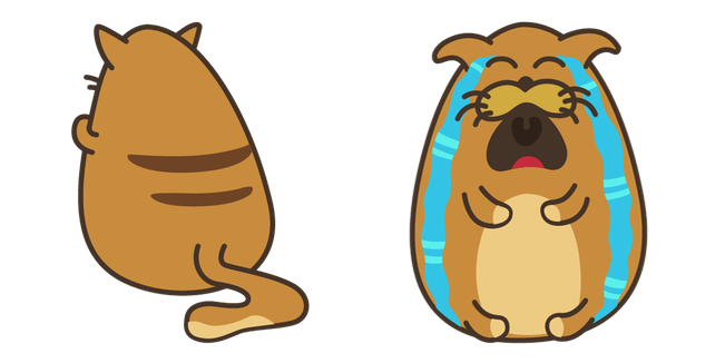 Doodle Cats Crying Cursor
