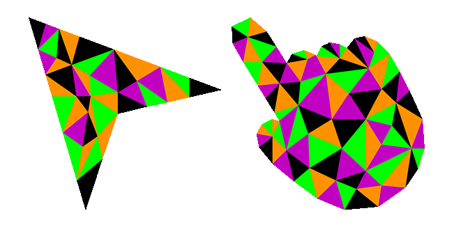 Halloween Polygonal Texture Cursor