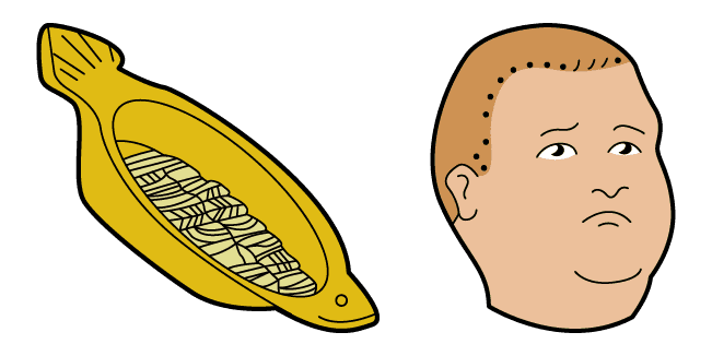 King of the Hill Bobby & Plate of Food Cursor