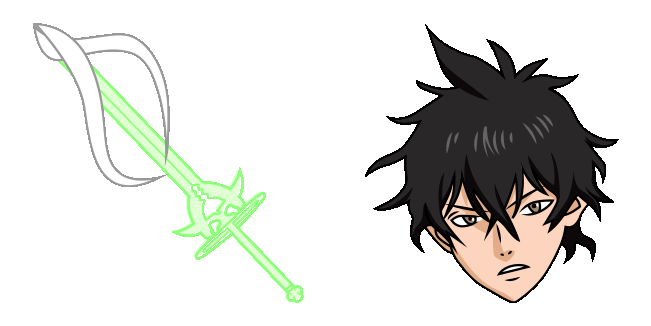 Black Clover Yuno Grinberryall & Sword Animated Cursor