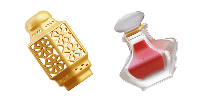 Arabic Lantern & Perfume 3D Cursor