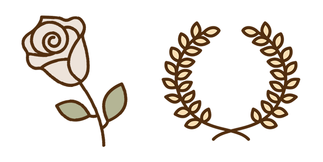 Angelcore Rose & Laurel Wreath Cursor