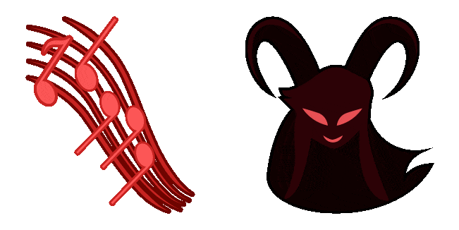 Hazbin Hotel Lilith & Notes Animated Cursor