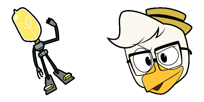 DuckTales Gyro & Lil Bulb Animated Cursor