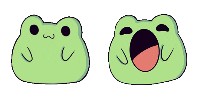 Cute Frog Pop Cat Meme Animated Cursor