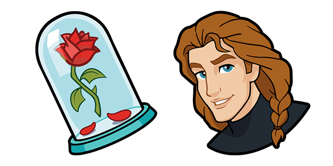 Beauty and the Beast Prince Adam & Enchanted Rose Cursor