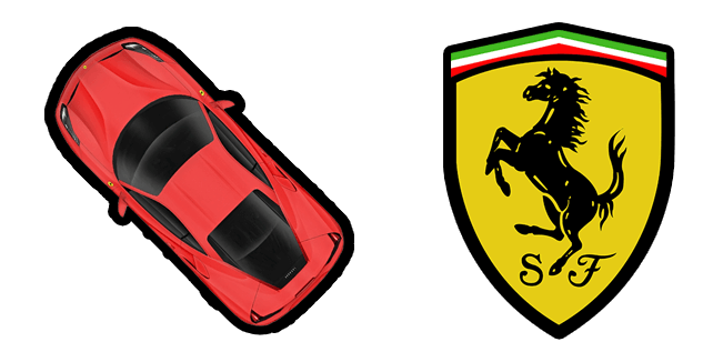 Red Ferrari 488 Cursor