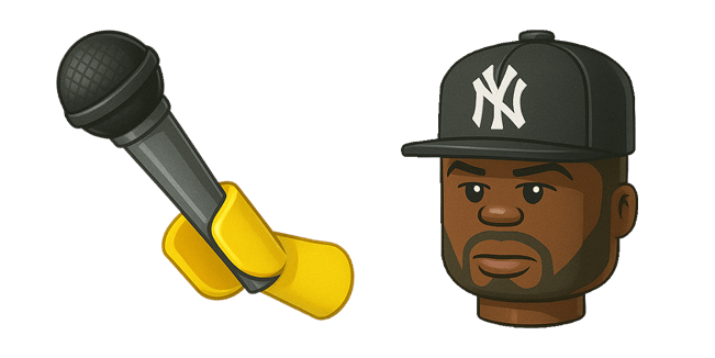 50 Cent & Microphone LEGO Cursor