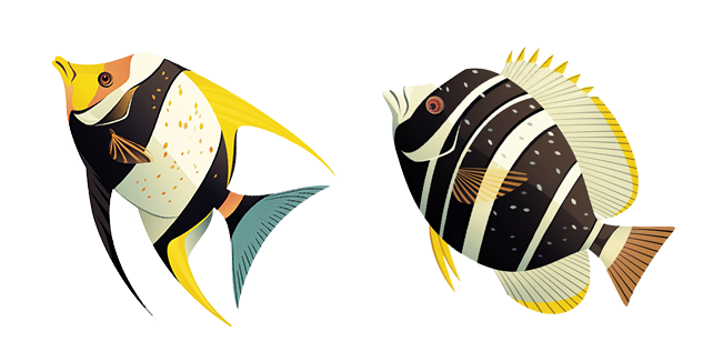 Colorful Sea Fish Cursor