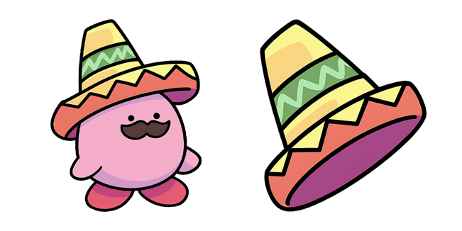 Mexican Kirby Sombrero Cursor