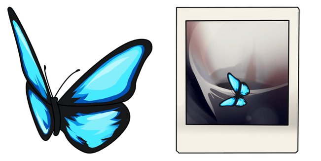 Life is Strange Blue Butterfly Cursor