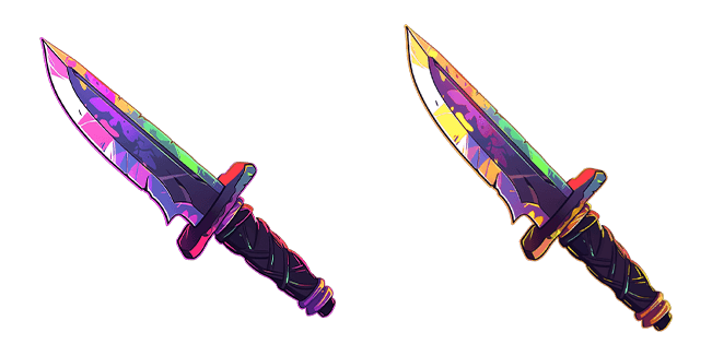 Colorful Hunting Knife Cursor