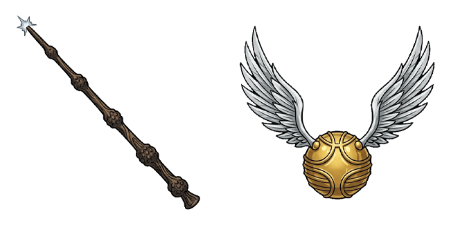 Harry Potter Elder Wand & Golden Snitch Cursor