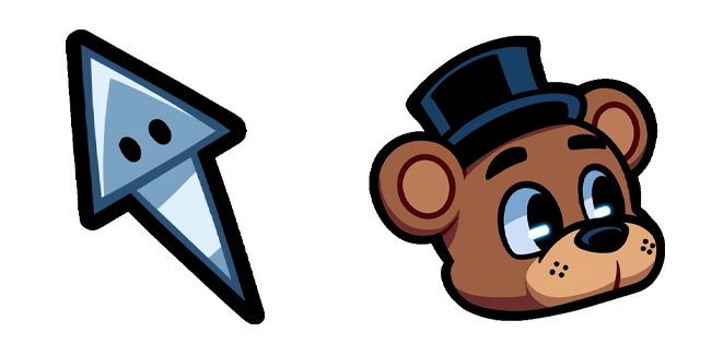FNAF Cute Freddy Fazbear & Blue Arrow Cursor