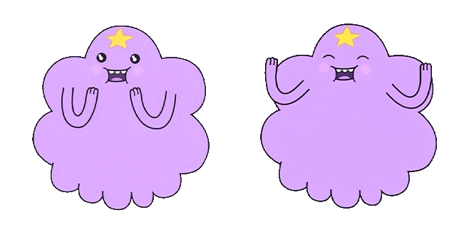 Adventure Time Waving Lumpy Space Princess Animated Cursor