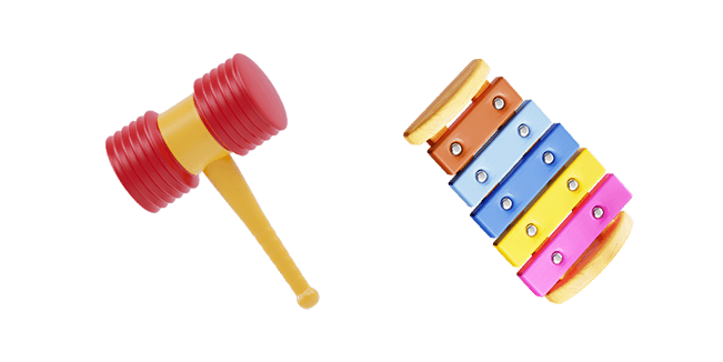 Toy Hammer & Toy Xylophone 3D Cursor