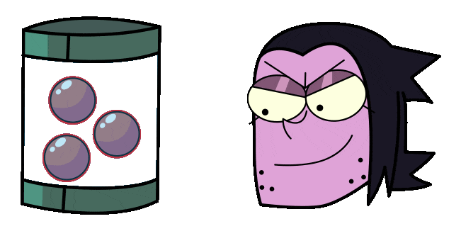 OK K.O.! Professor Venomous & Orbs Jar Animated Cursor