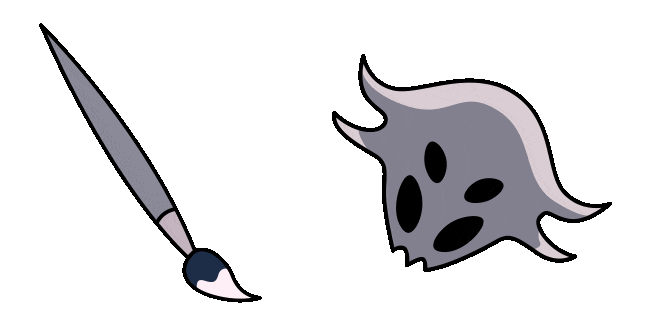 Hollow Knight Mask Maker & Brush Animated Cursor