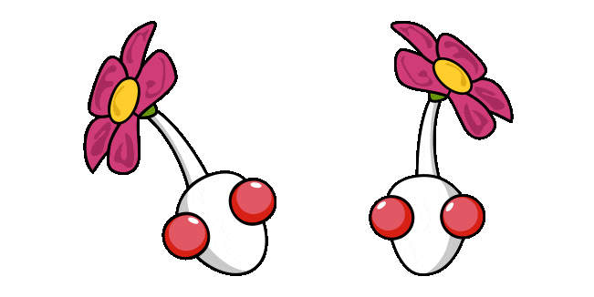 Pikmin White Animated Cursor