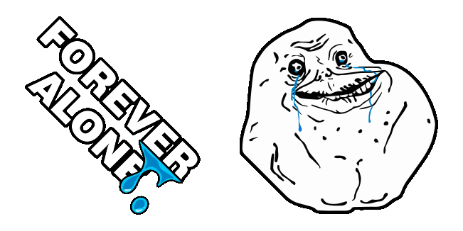 Forever Alone Meme Animated Cursor