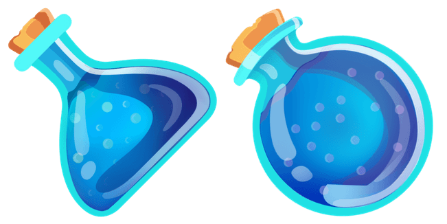 Blue Potion Flasks Cursor