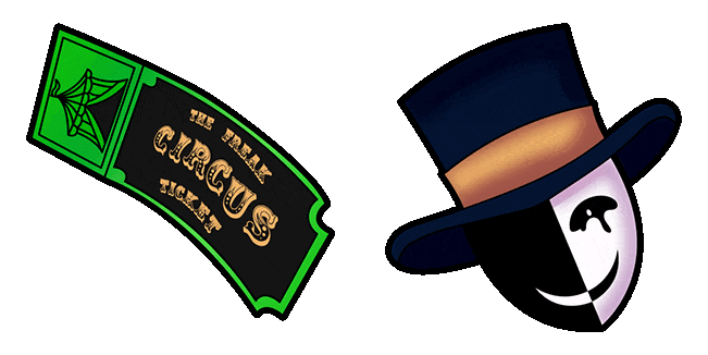 The Freak Circus Ticket Taker Animated Cursor