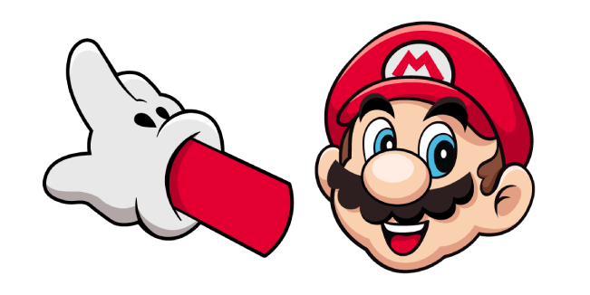 Super Mario Hand in Glow Cursor