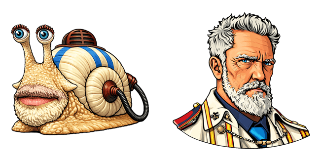 One Piece Netflix Monkey D. Garp & Den Den Mushi Cursor
