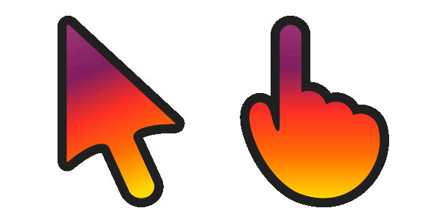 Summer Gradient Animated Cursor