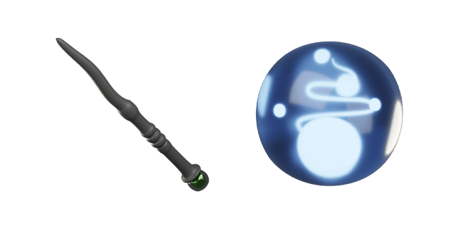 Black Magic Wand & Magic Ball 3D Cursor