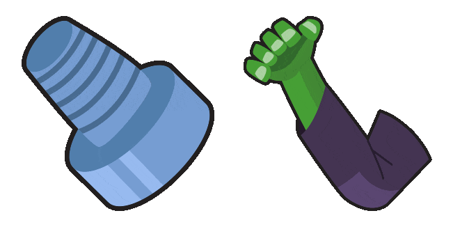 Halloween Frankenstein Hand & Bolt Animated Cursor