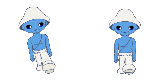 Smurf Cat Walking Meme Animated Cursor