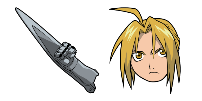Fullmetal Alchemist Edward Elric & Automail Arm Cursor
