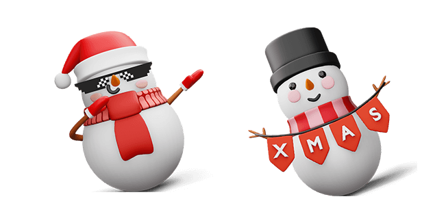 Hyping Snowman 3D Cursor