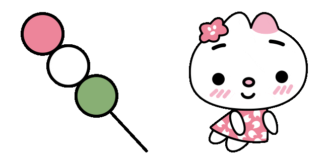 Sanrio Hannari Komachi & Dango Animated Cursor