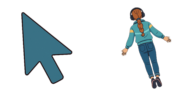 Stranger Things Max Mayfield Floating & Arrow Cursor