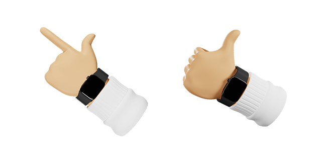 Finger Pointer & Thumbs Up 3D Cursor