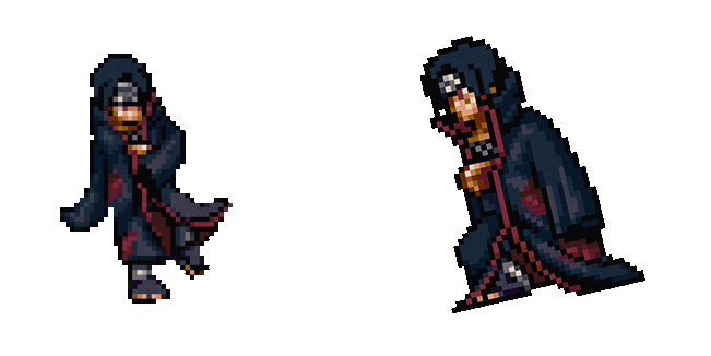 Naruto Itachi Pixel Animated Cursor