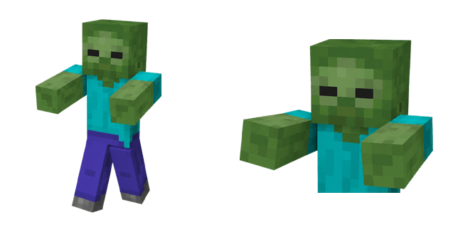 Minecraft Undead Zombie Cursor