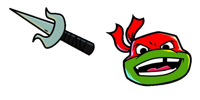 Tales of TMNT Raphael & Sai Animated Cursor