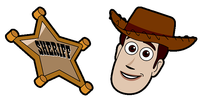 Toy Story Cowboy Woody & Sheriff Star Animated Cursor