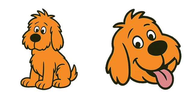 Happy Cartoon Dog Cursor