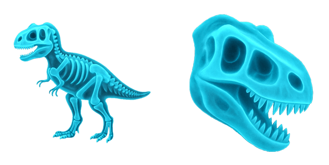 X-ray T-Rex Skeleton Cursor