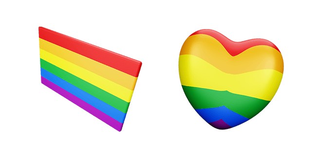 Pride Flag & Pride Love 3D Cursor