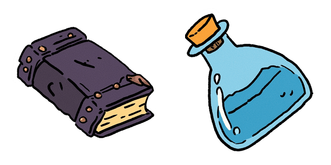 Wizard Spellbook & Mana Potion Cursor