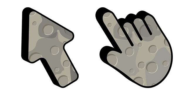 Moon Surface Texture Cursor