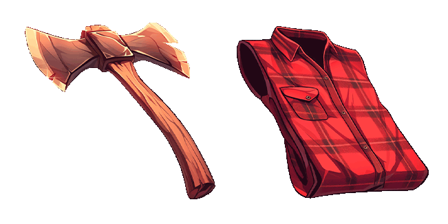 Lumberjack Axe & Checkered Shirt Animated Cursor