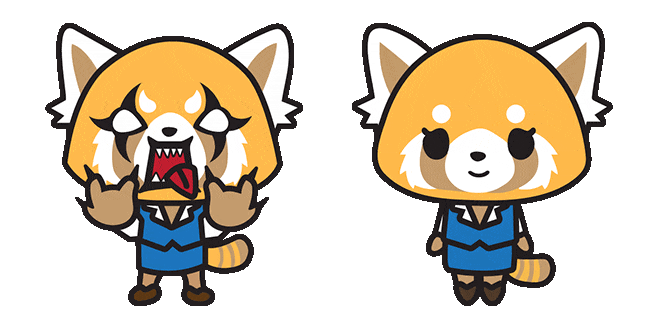 Sanrio Aggretsuko Rock On Animated Cursor